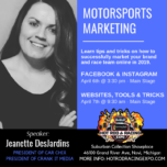 Crank It Media President Jeanette DesJardins to Speak during Hot Rod & Racing Expo